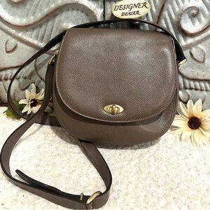 COACH Vintage Madison Carlyle Leather Crossbody 4410 Brown Made In Italy 🇮🇹